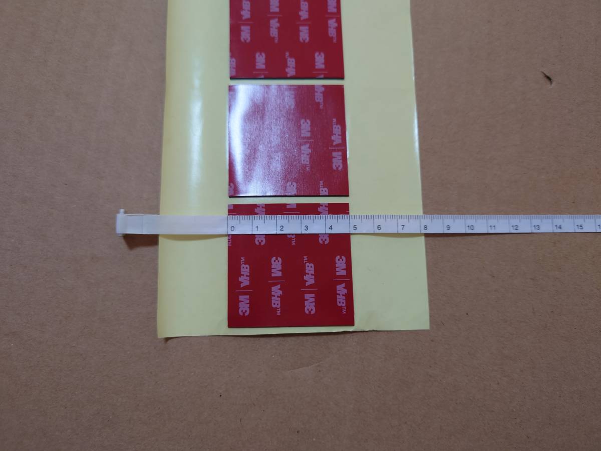 ドライブレコーダー用 3M 両面テープ 5cm×5㎝ 厚み1mm 5枚 コムテック ユピテル 汎用 の画像3