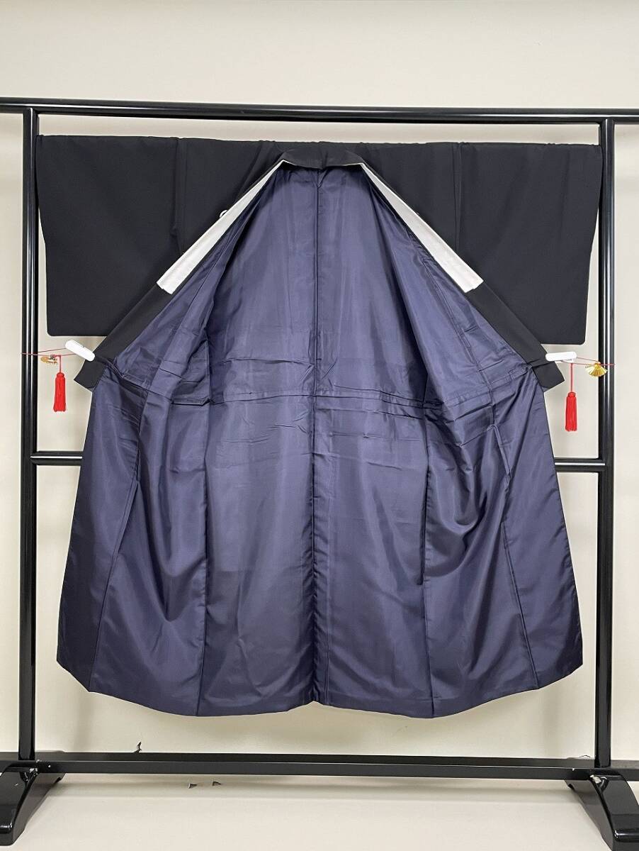 IROHA◆男性 紋付 着物◇【tc2095】メンズ 正装 和装◆【黒】【中古】_画像2