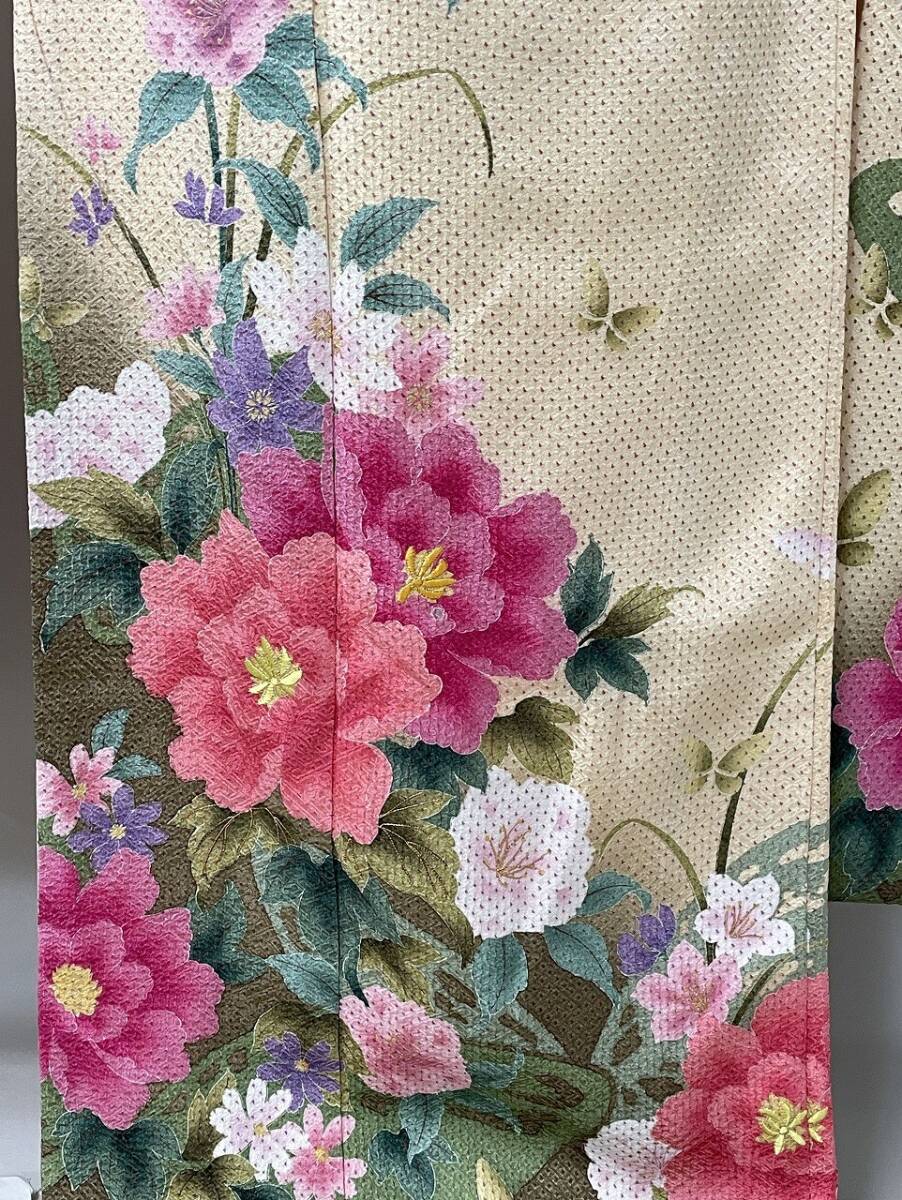 IROHA◆振袖◇【tc2238】成人式 卒業式◆正絹【中古】【シボ生地】_画像5