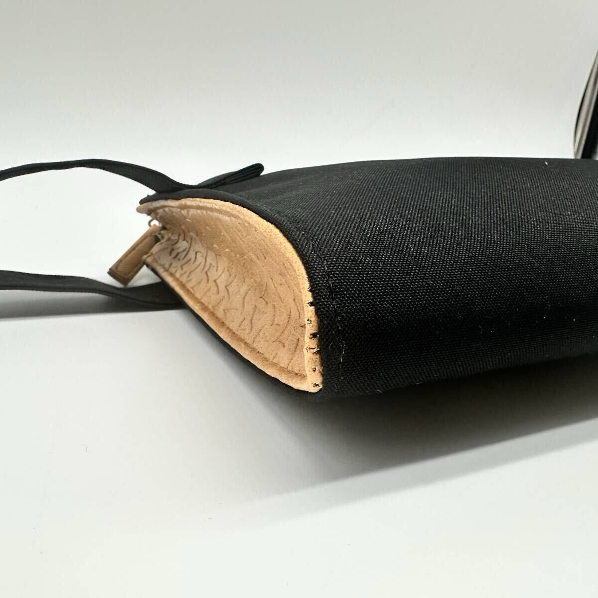 新品未使用 1円〜 BVLGARI ブルガリ セカンドバッグ クラッチ サークルロゴ レザー キャンバス 仕事ビジネス ゴージャス 高級 メンズ黒_画像7