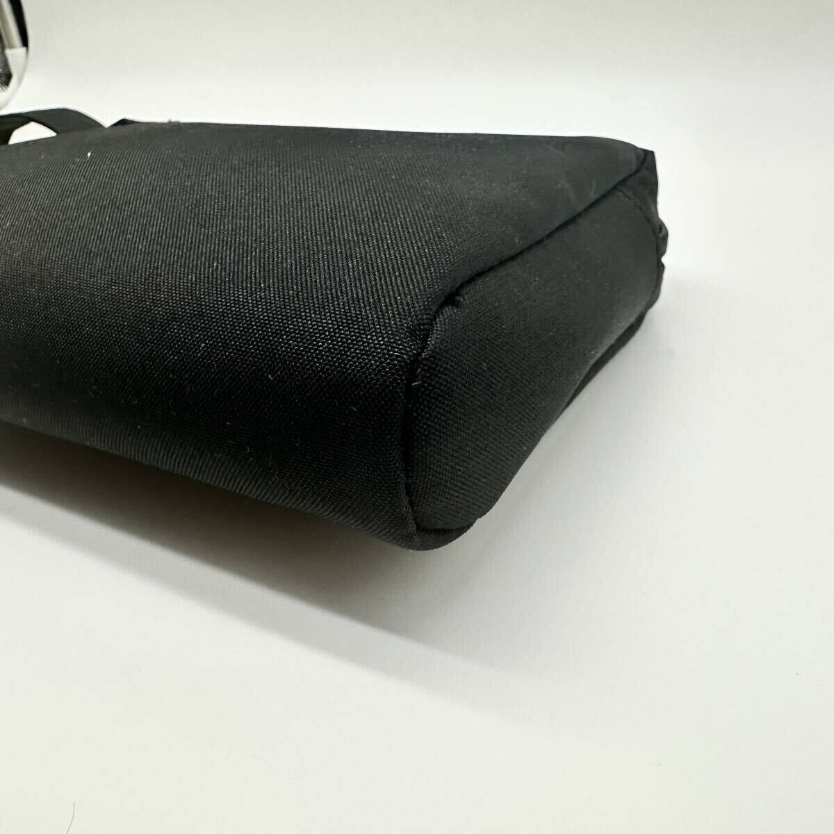 新品未使用 1円〜 BVLGARI ブルガリ セカンドバッグ クラッチ サークルロゴ レザー キャンバス 仕事ビジネス ゴージャス 高級 メンズ黒_画像8