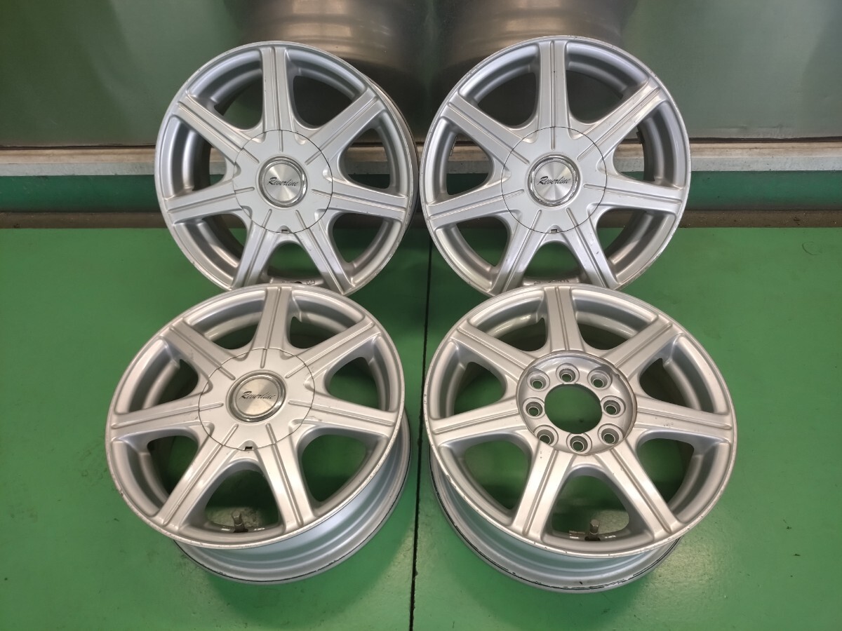 ☆４穴マルチ☆社外アルミホイール☆ジャンク品☆＠56_画像1