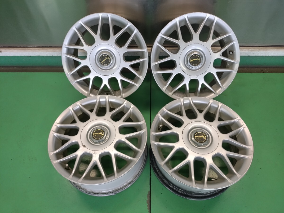☆５穴マルチ☆社外アルミホイール☆ジャンク品☆＠58_画像1