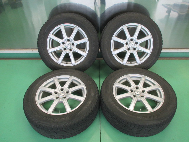 ☆良品☆17インチアルミスタットレスセット☆225/65R17☆RAV4等に☆@24_画像1