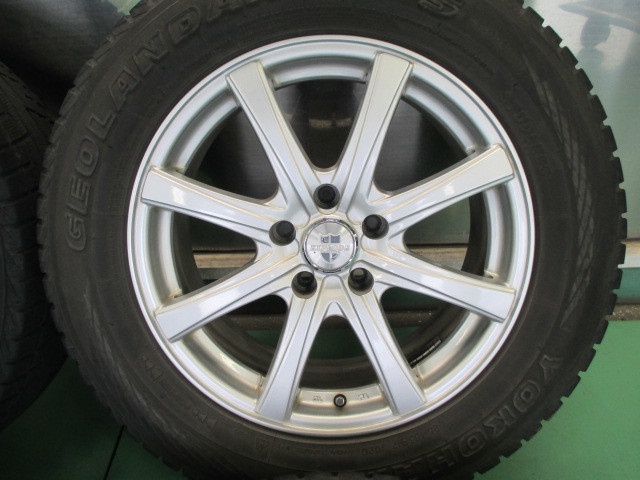 ☆良品☆17インチアルミスタットレスセット☆225/65R17☆RAV4等に☆@24_画像2
