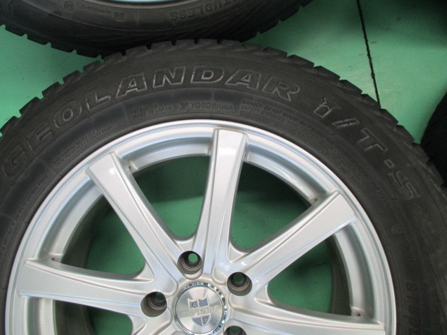 ☆良品☆17インチアルミスタットレスセット☆225/65R17☆RAV4等に☆@24_画像6
