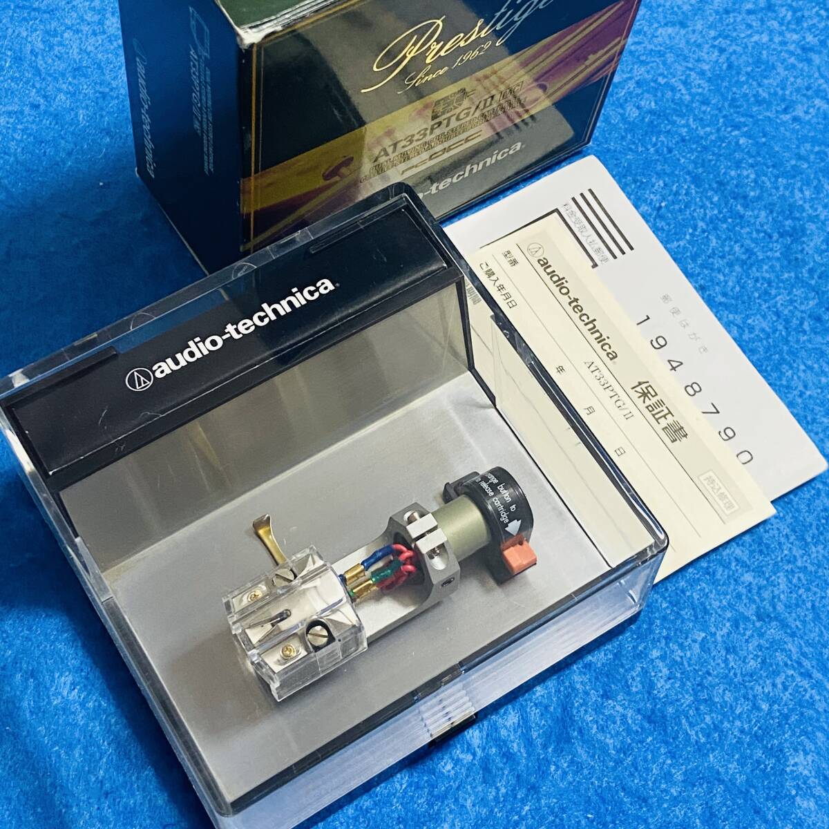 audio-technica AT33PTG/Ⅱ Moving coil Cartridge with AT-LH15/OCC Headshell Set オーディオテクニカ AT33PTG/2 AT33PTG/II シェル付き_画像1