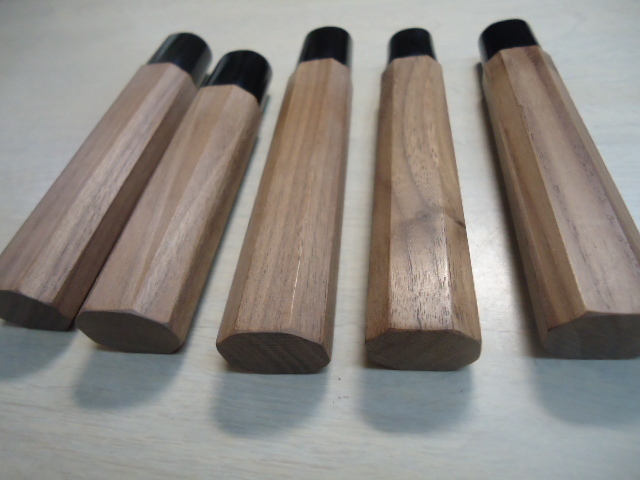 高級クルミ柄 八角 出刃5寸~柳9寸 いずれか1本 均一特価_画像1