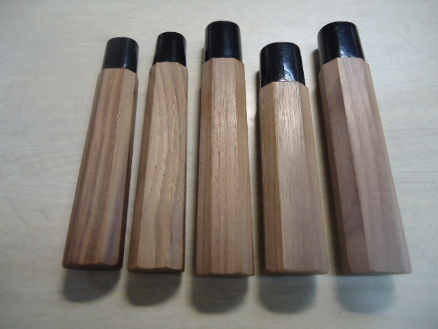 高級クルミ柄 八角 出刃5寸~柳9寸 いずれか1本 均一特価_画像2