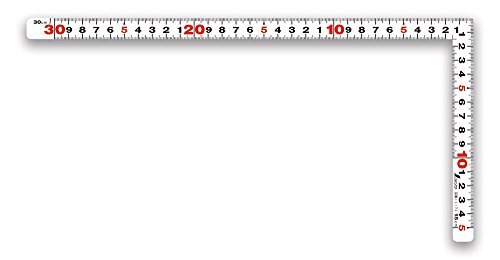 sinwa измерение (Shinwa Sokutei) искривление сяку flat .. белый 30cm таблица обратная сторона такой же глаз 11171