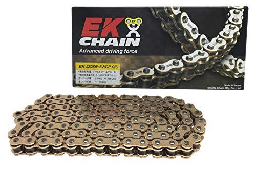 イーケー(EK) QXリングシールチェーン 520SR-X2 ゴールド 110L セミプレスクリップジョイント_画像1