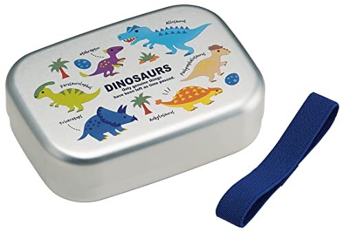 スケーター (skater) 弁当箱 ディノサウルス ピクチャー 370ml アルミ製 保温庫対応 子供用 日本製 AL_画像1
