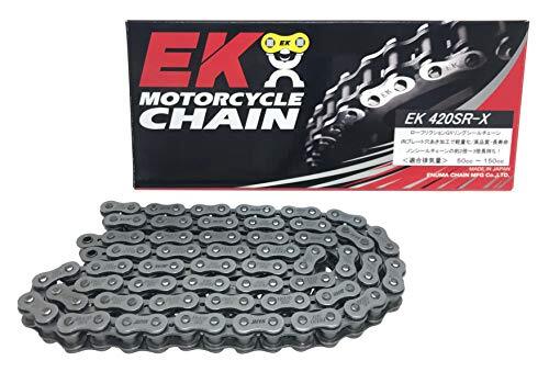 EK(イーケー) バイク用チェーン 420SR-X スチール 136L SKJ (セミプレスクリップジョイント) QXリ_画像1