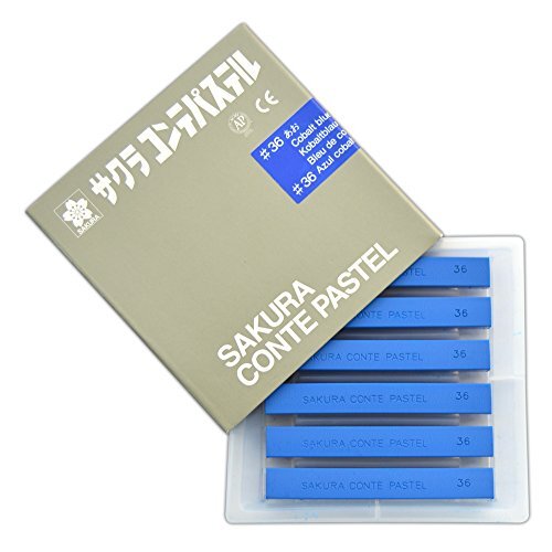 サクラクレパス コンテパステル 青 6個 CTバラ#36(6)_画像1