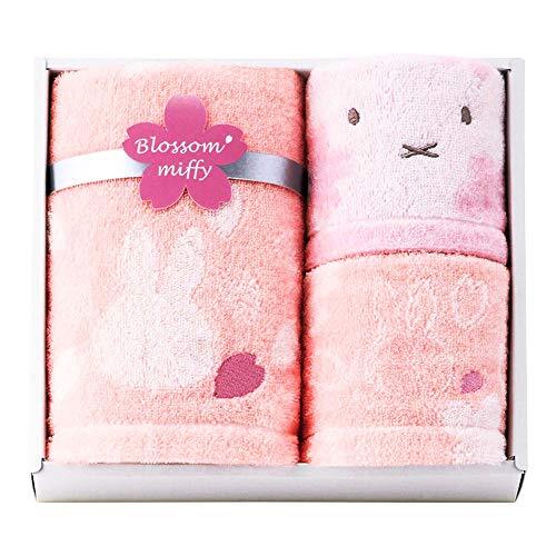 nishikawa西川 ミッフィー タオル ギフトセット 22×25×6cm 洗える 綿100% ブロッサムミッフィー_画像1