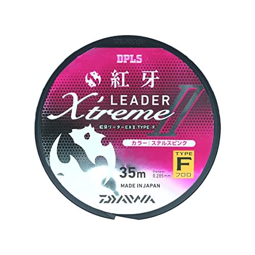 ダイワ(DAIWA) 紅牙リーダーEX2 タイプF (フロロ) ステルスピンク 2號-35m
