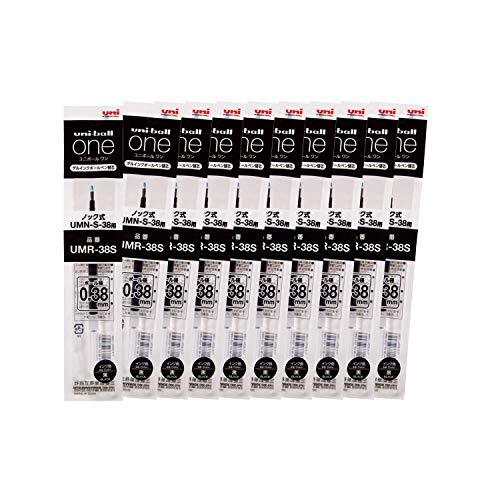 三菱鉛筆 ゲルボールペン替芯 ユニボールワン 0.38 黒 10本 ハコUMR38S.24_画像1