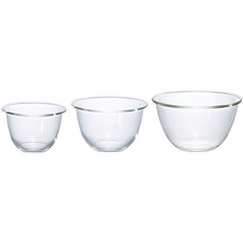 HARIO(ハリオ) 耐熱ガラス製ボウル 3個セット 900ml/1500ml/2200ml ミキシングボウル 調理用_画像1
