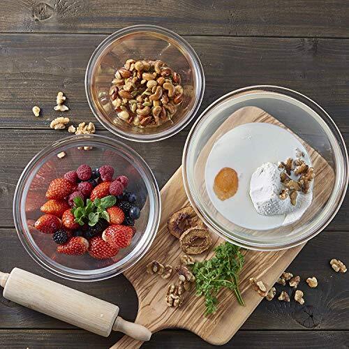 HARIO(ハリオ) 耐熱ガラス製ボウル 3個セット 900ml/1500ml/2200ml ミキシングボウル 調理用_画像9