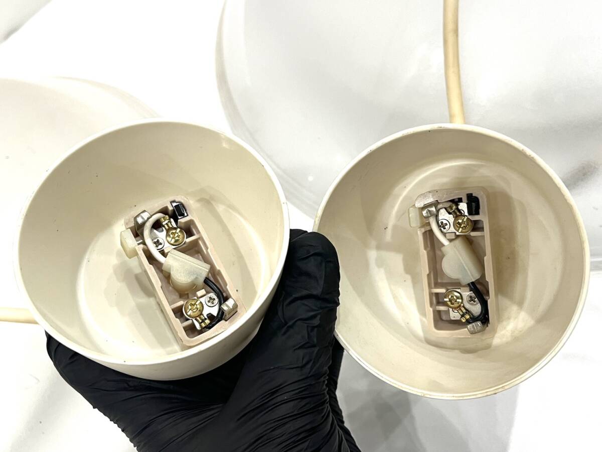 【2個セット】中古 アイリスオーヤマ LED ペンダント ライト 照明器具 PLM6D-YA 家電 シンプル 照明 家電 家具 6畳 調光 定番 現状品 白 _画像5