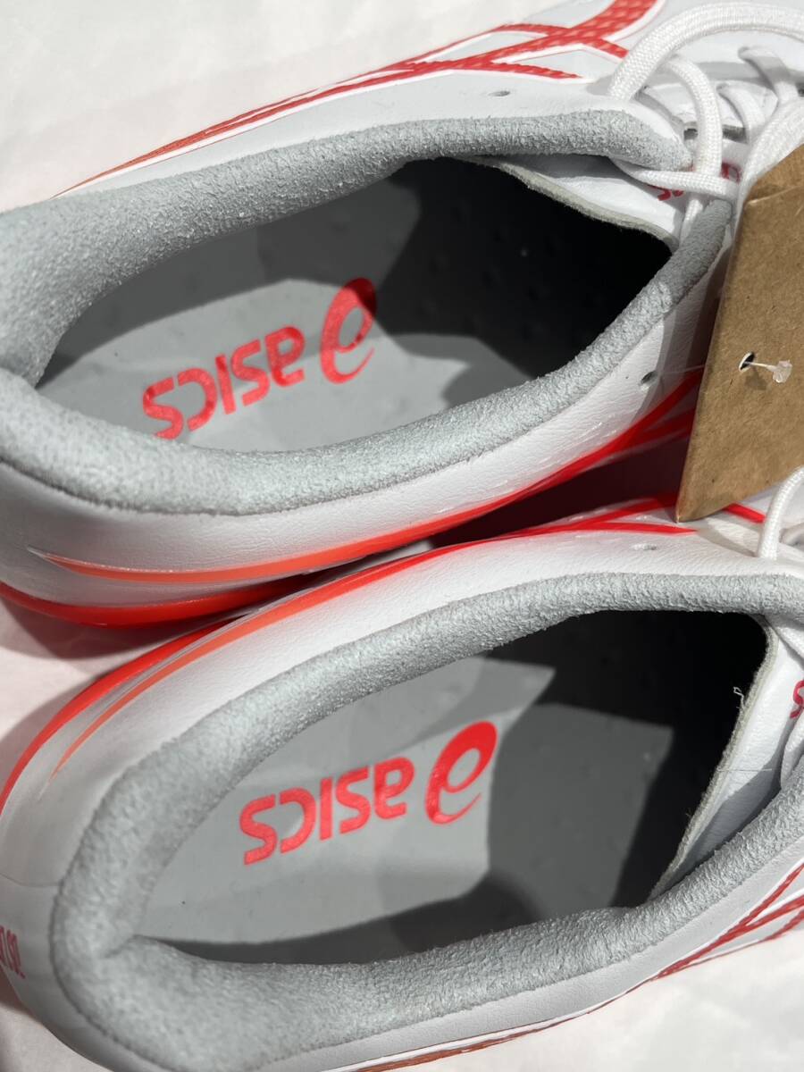 SP198【新品未使用◎】asics DS LIGHT X-FLY 6 サッカー スパイク アシックス 1101A076 白 赤 スポーツ シューズ 靴 定番 美品 26.0cm_画像6