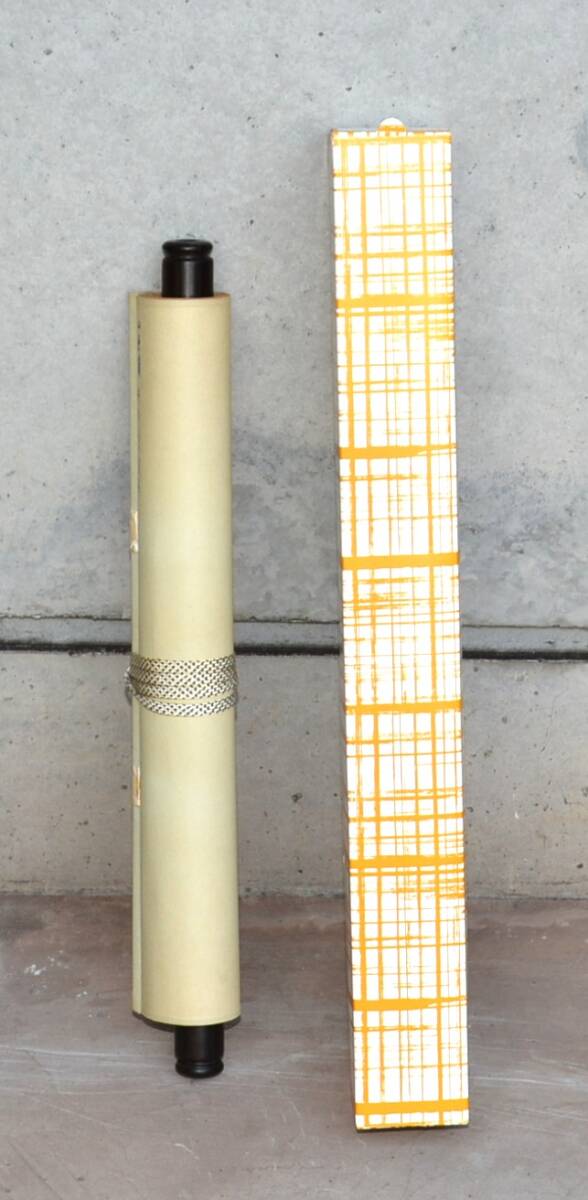 【模写】 10◆初荷です ◆掛軸 聴松宗崔 「山色清」 一行書 紙本 ◆紙箱 茶掛_画像9