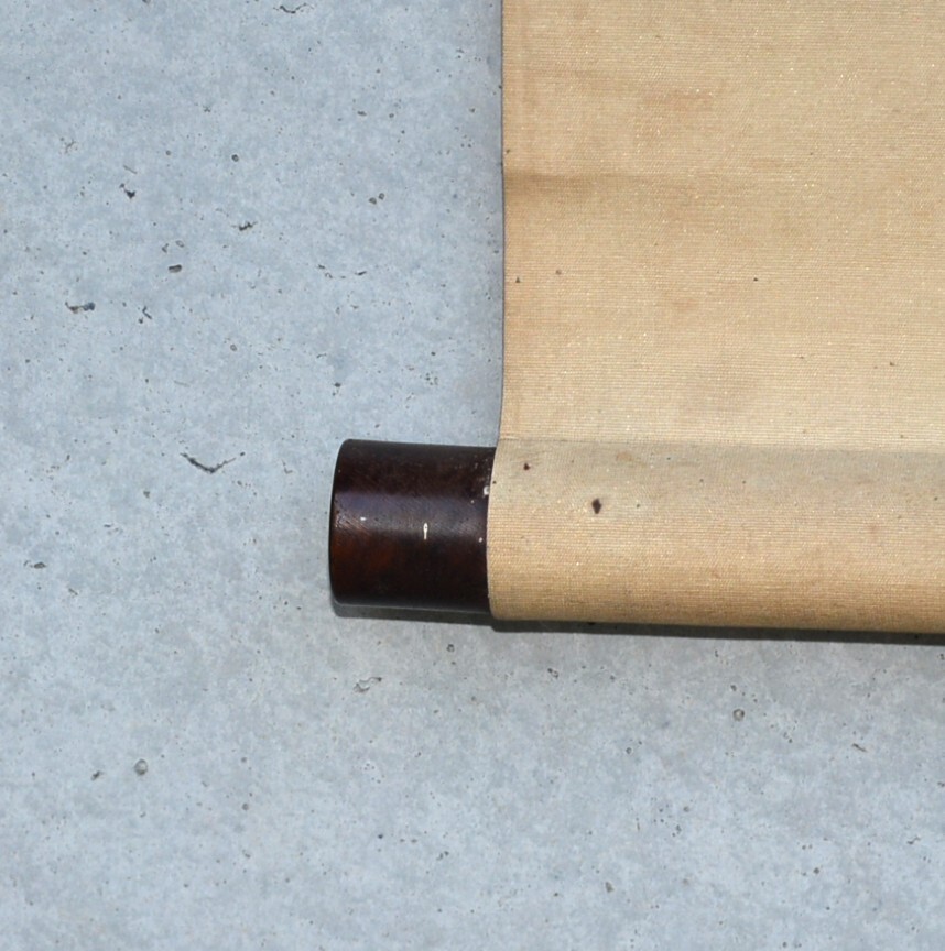 【模写】 96◆初荷です ◆掛軸 村上鳳湖？ 薔薇と蝶 絹本 ◆師は川合玉堂_画像9