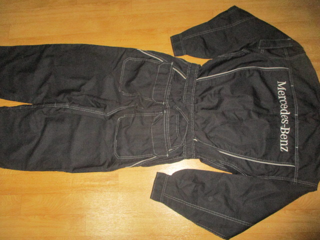 メルセデスベンツ　サイズL　全刺繍ロゴ　薄手メンテナンスメカニック作業ツナギ　極美中古　ヤナセ_画像4