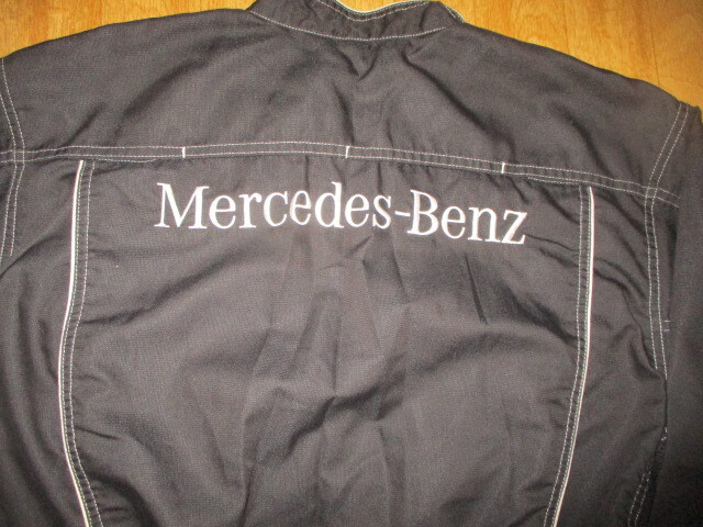 メルセデスベンツ　サイズL　全刺繍ロゴ　薄手メンテナンスメカニック作業ツナギ　極美中古　ヤナセ_画像2