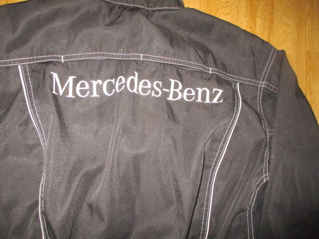 メルセデスベンツ　サイズM　全刺繍ロゴ　薄手メンテナンスメカニック作業ツナギ　極美中古　ヤナセ_画像2