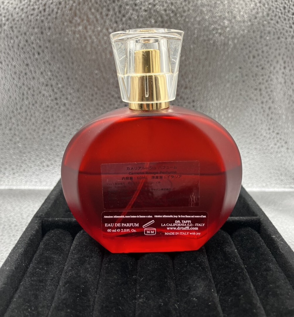 廃番品希少 使用品 残5～6割 Dr. Taffi ドクター・タッフィ Camelia Rouge カメリア ルージュ 60ml瓶 イタリア製 箱なし_画像2