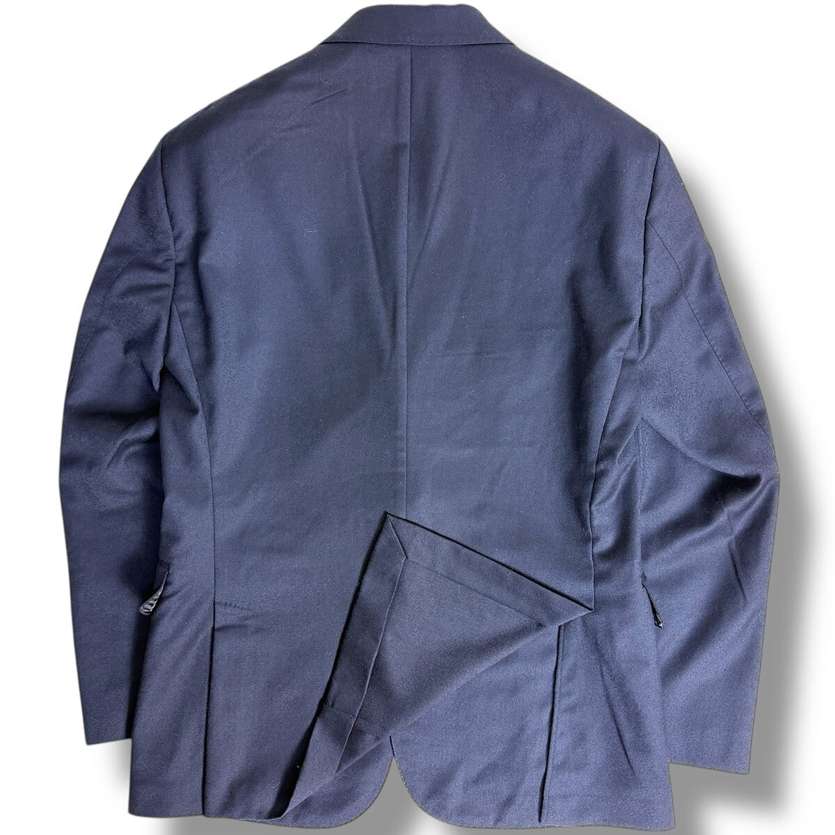 J6180 超美品 ダンヒル TRAVEL フランネルアンコンジャケット ネイビー 46 dunhill_画像4