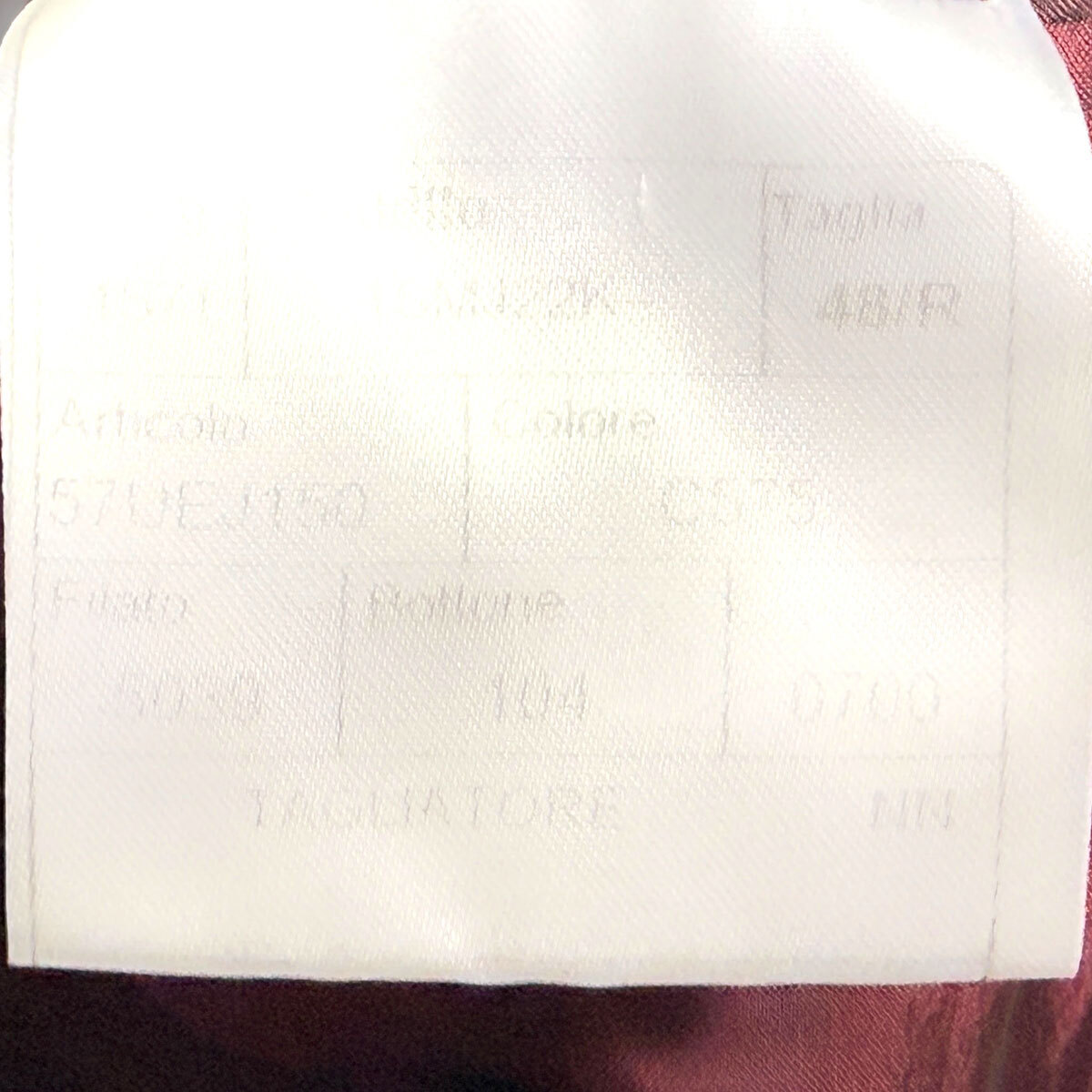 J7229 美品 タリアトーレ コットンホップサックテーラードジャケット ボルドー 48 TAGLIATORE_画像6