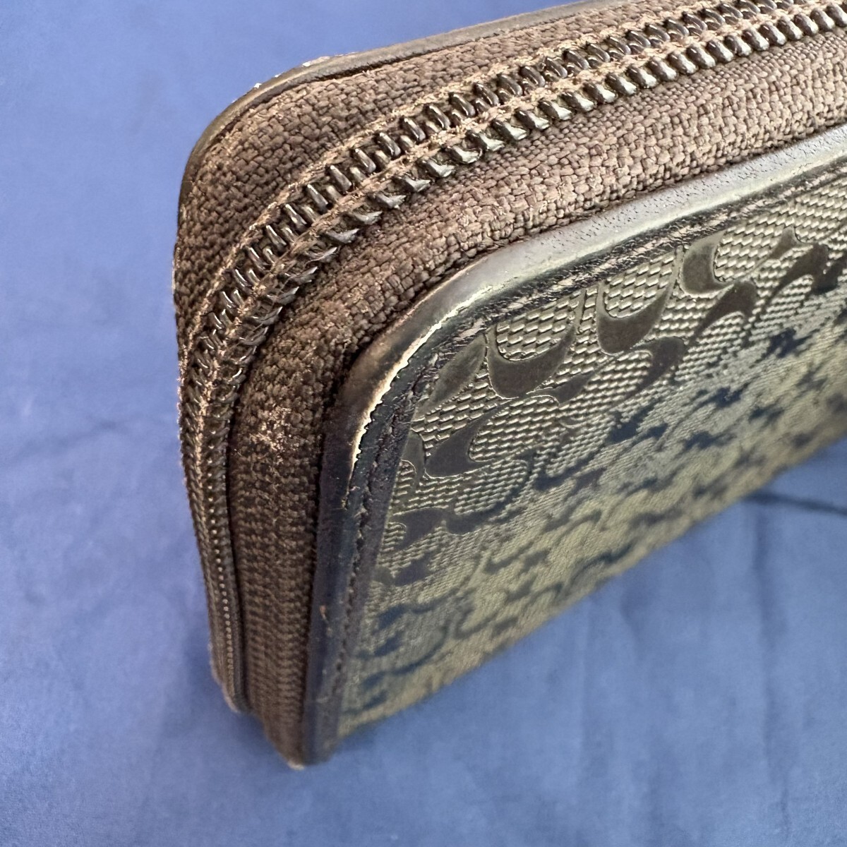 1円出品! 中古品 長財布 財布 コーチ COACH 迷彩柄       _画像6