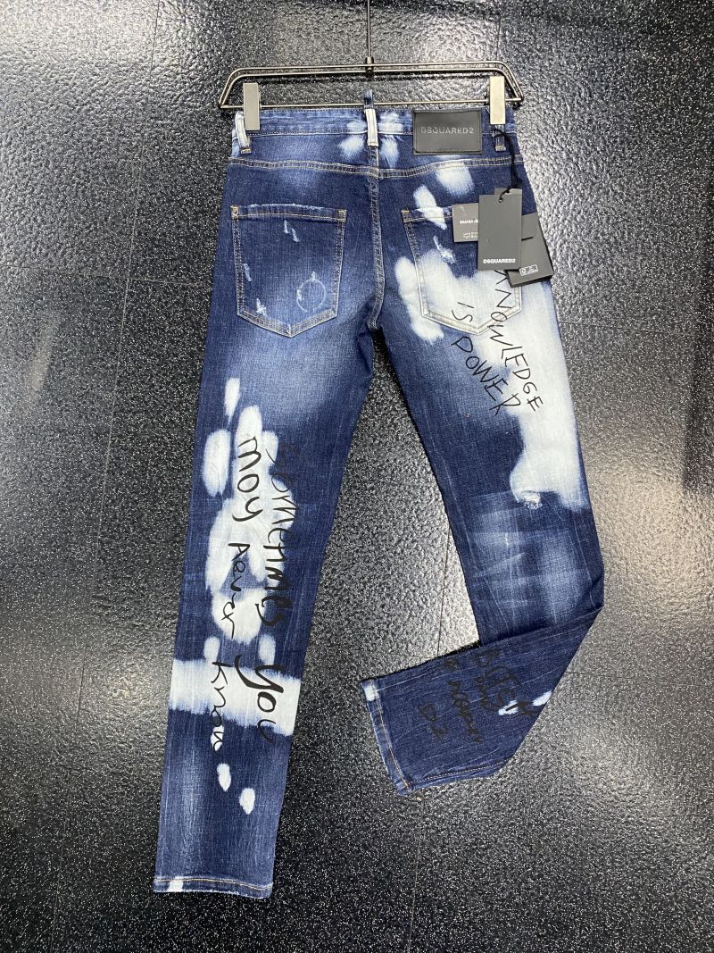 Dsquared2ディースクエアード50サイズライトブルー 9956ストレッチデニムパンツ未使用_画像2