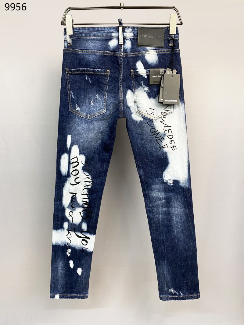 Dsquared2ディースクエアード50サイズライトブルー 9956ストレッチデニムパンツ未使用_画像5