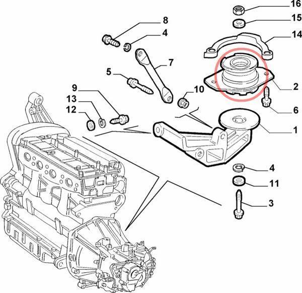 新品! 純正アルファロメオ GT 147 156 155 V6 2.5L 3.2L リア エンジン ミッション マウント 60805971 60629192 7644686_画像4