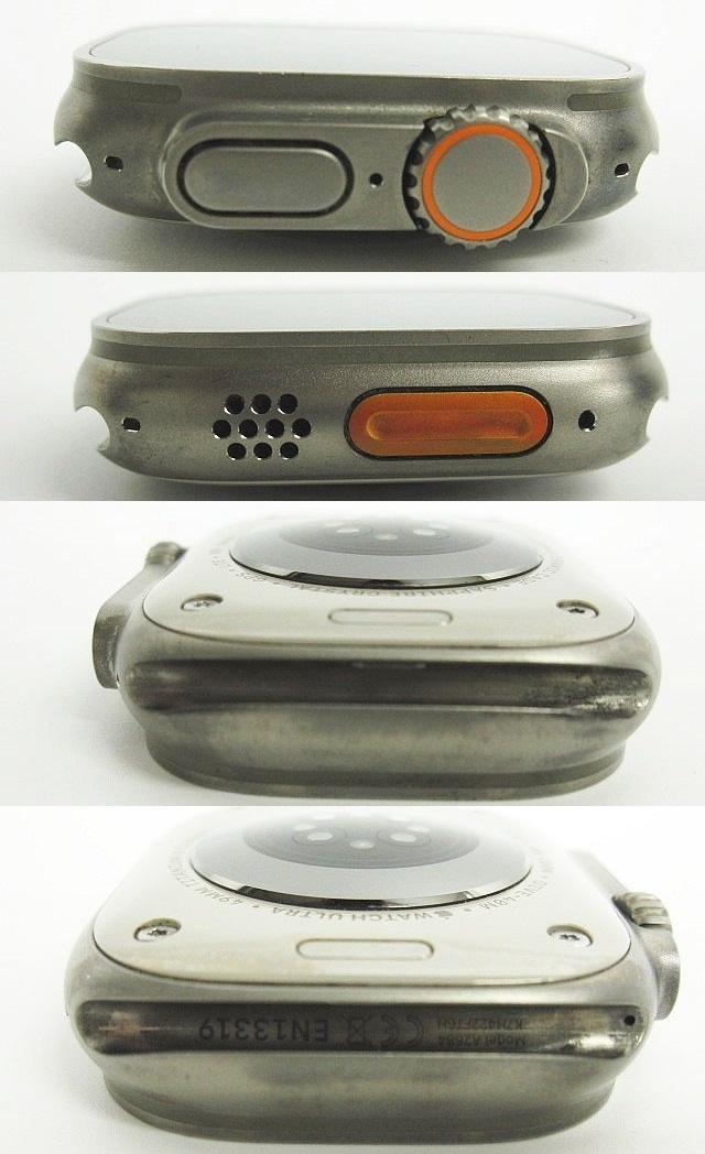 Apple Watch Ultra GPS+Cellularモデル 49mm チタニウムケース ミッドナイトオーシャンバンド MQFK3J/A 現状品 ★3256_画像4