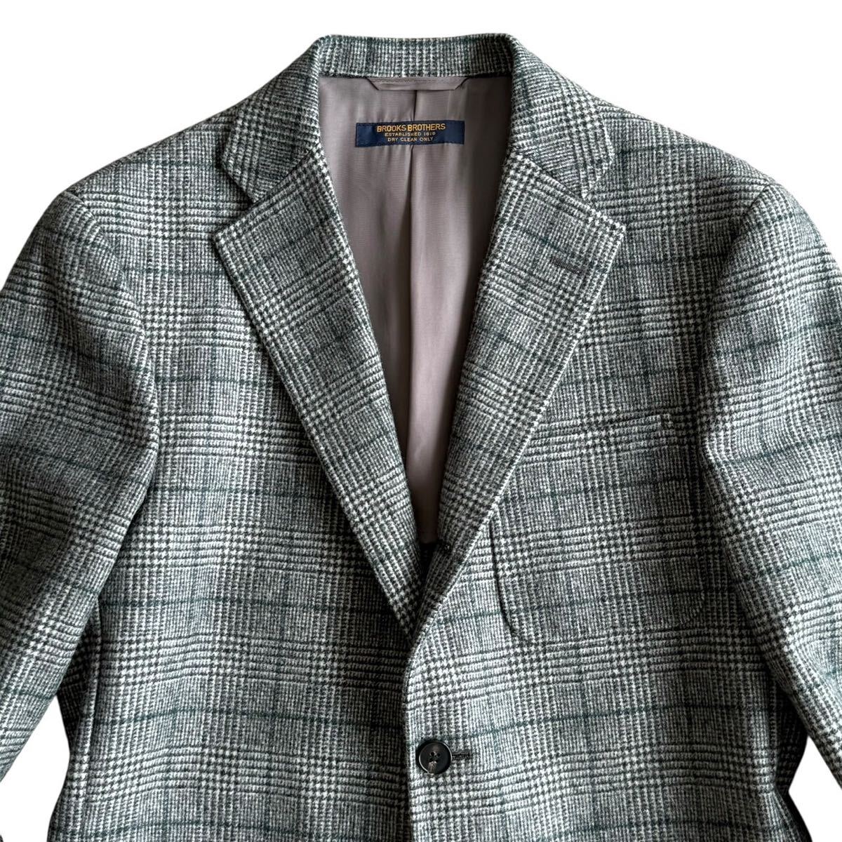 【250周年記念限定】FOX BROTHERS × BROOKS BROTHERS ブルックスブラザーズ テーラードジャケット ウールフランネル グレンチェック 希少_画像3