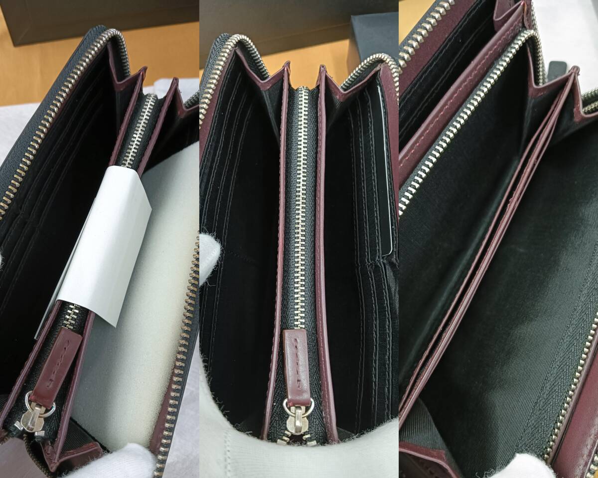 ◆2点おまとめ LANVIN ランバン レザー ラウンドジップ ブラック 財布 プレリー PRARE ラウンドファスナー ジッピー 黒 長財布 2点セット_画像5
