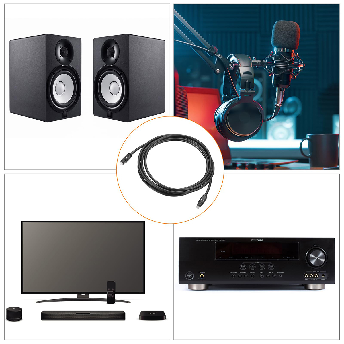 光デジタルケーブル 変換 光デジタル 変換 rca 変換 Digital to Analogオーディオ変換器 光デジタルケーブル;J5465+438-2ps;_画像3