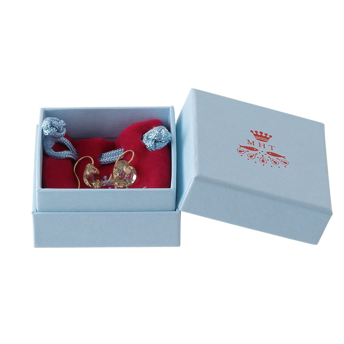 マリーエレーヌ ドゥタイヤック レモンクウォーツ ハート ピアス フック 22KYG 箱 新品仕上げ済【24152】_画像8