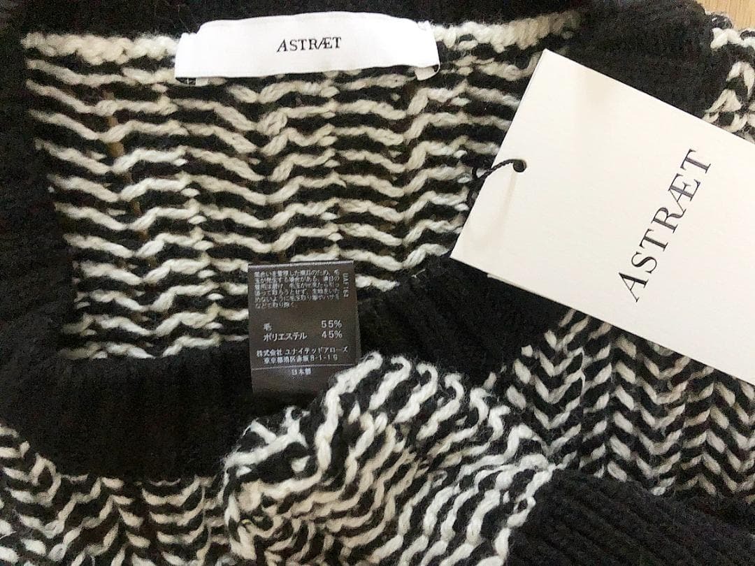 人気/即完/新品■ASTRAET(アストラット) 5Gウールブレンド ロングスリーブ ローゲージニット■5413-299-0225/Low gauge knit_画像7