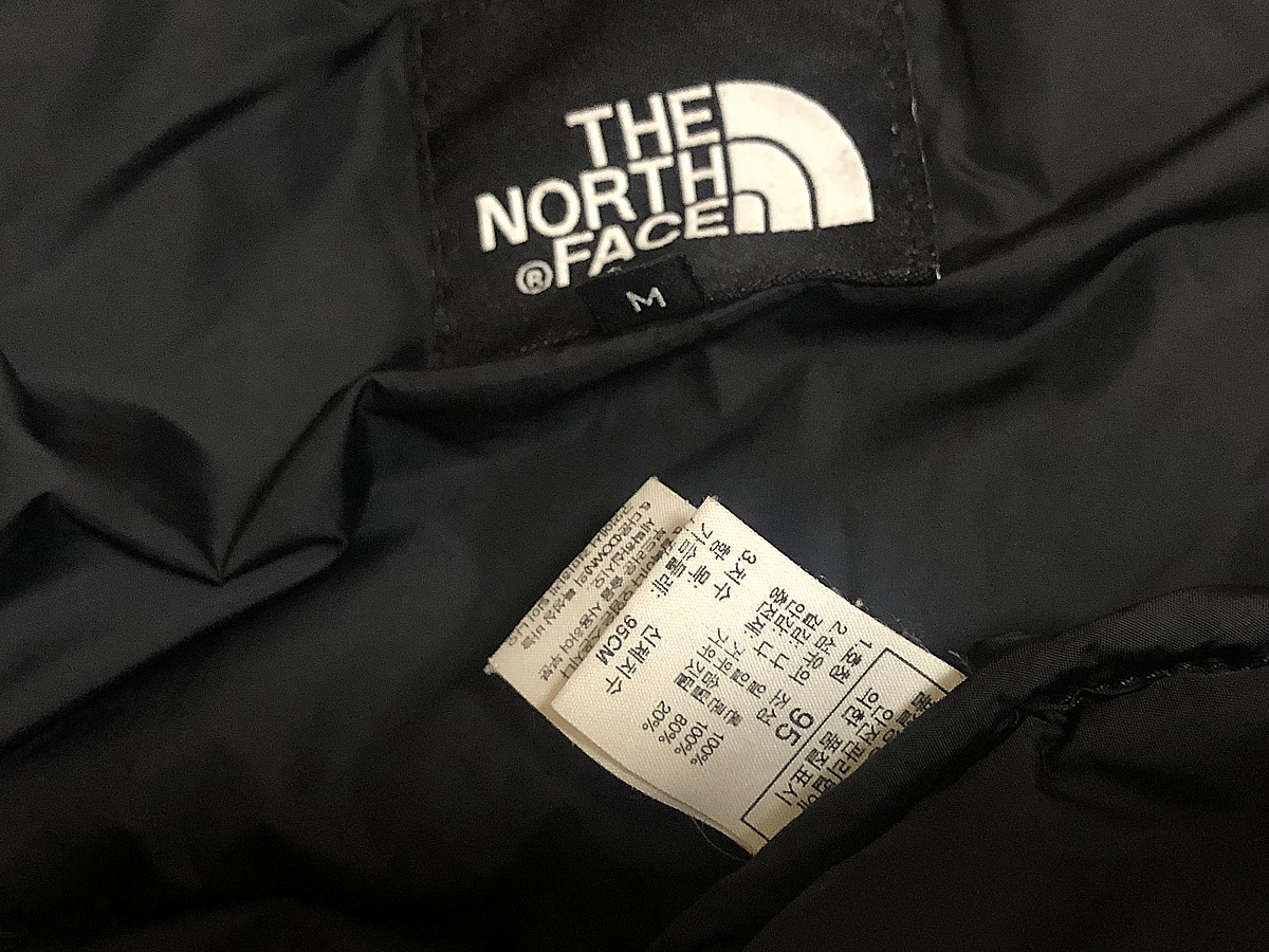 1円～人気■The North Face 700 Fill Power Nuptse RDS Goose Down■ノースフェイス 2WAY ヌプシ RDS グースダウンジャケット■赤x黒/M■_画像10