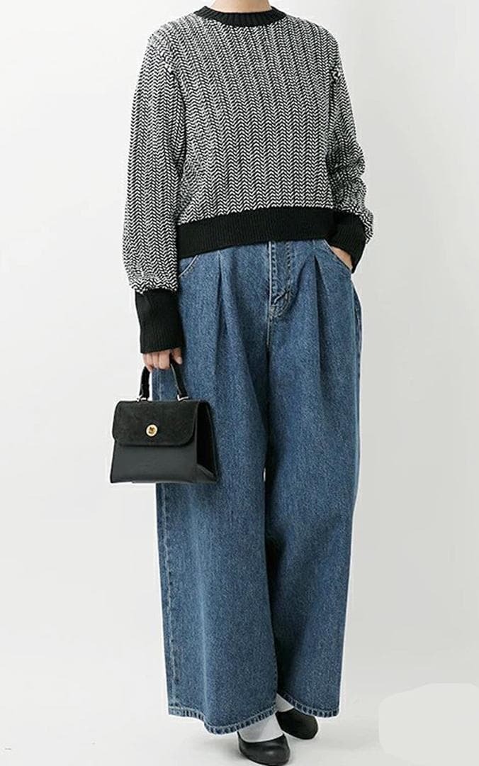 人気/即完/新品■ASTRAET(アストラット) 5Gウールブレンド ロングスリーブ ローゲージニット■5413-299-0225/Low gauge knit_画像10