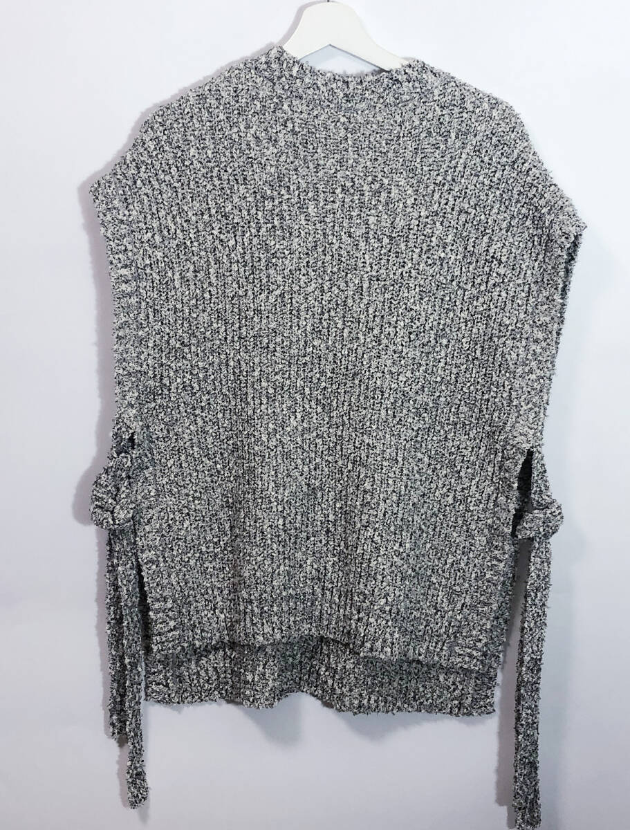 人気/即完/ライトグレー/新品■COEL(コエル) ミックス畔 オーバーベスト ナチュラル■183204056/Mixed rib over vest■ヨンア_画像6