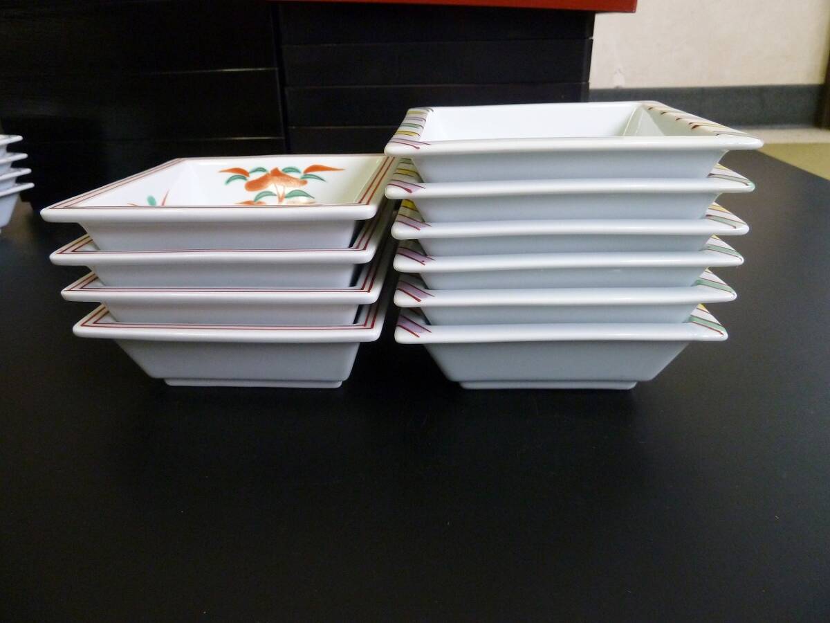 ** б/у прекрасный товар * последний. сосна цветок . коробка для завтрака ⑥ 5 позиций комплект * дополнение есть * 10 знак перегородка .* посуда *. доска есть **
