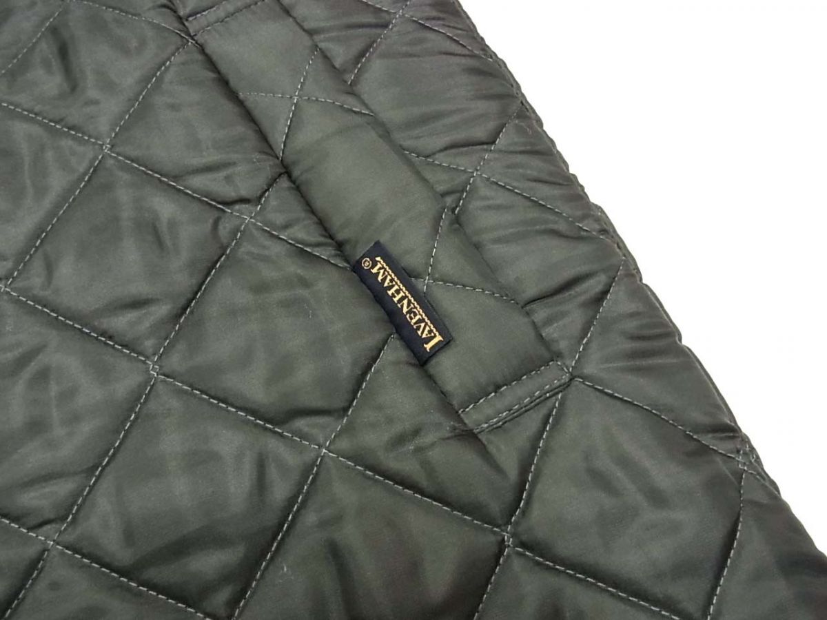 ◆LAVENHAM ラベンハム フード付き キルティングコート 英国製 レディース_画像6