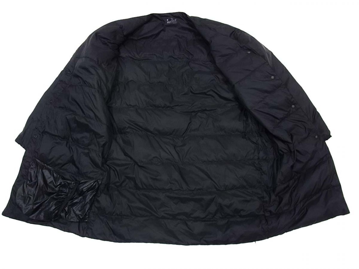 美品◆無印良品 MUJI ライトダウンコート ノーカラー 軽量 レディース_画像3