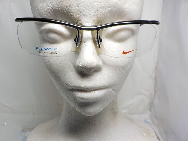 FLEXON NIKE　メガネフレーム 4112 57口17-140 BLACK CHAROME(001)_画像2